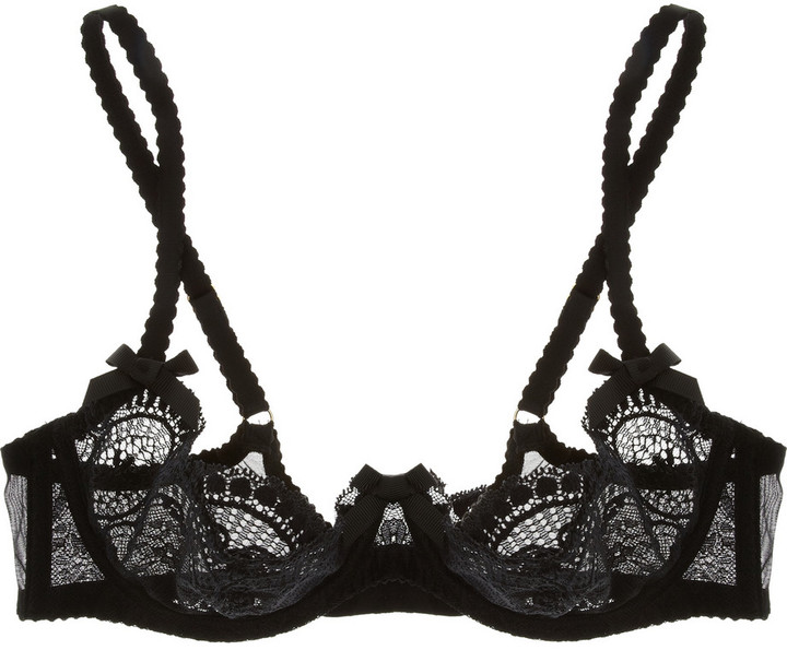 L'AGENT AGENT PROVOCATEUR VANESA STRETCH-LACE UNDERWIRED BRA - Leah Forester